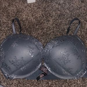 Silver and grey bombshell bra
